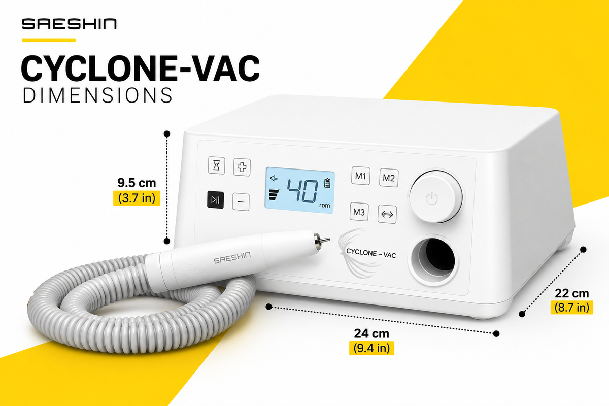 SAEYANG CYCLONE-VAC 40K Nail Drill with Vacuum
