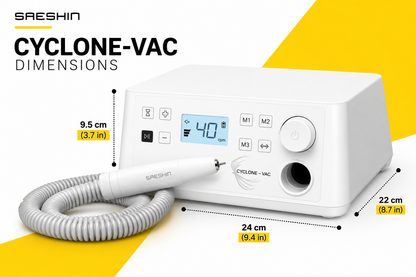 SAEYANG CYCLONE-VAC 40K Nail Drill with Vacuum