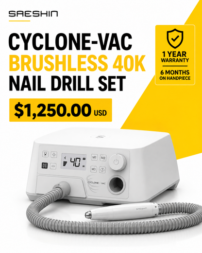 SAEYANG CYCLONE-VAC 40K Nail Drill with Vacuum